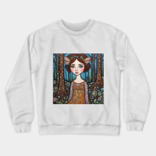 Emily Blunt as a fairy in the woods Crewneck Sweatshirt